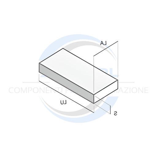 [00011061] Profilo in Alluminio 6082 70x20 Anticorodal