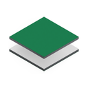 Lastra Dibond Verde/Bianco 1520x4050x3