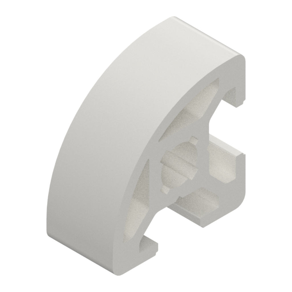 Profilo in Alluminio 20x20 C.6 Raggiato 084.111.004