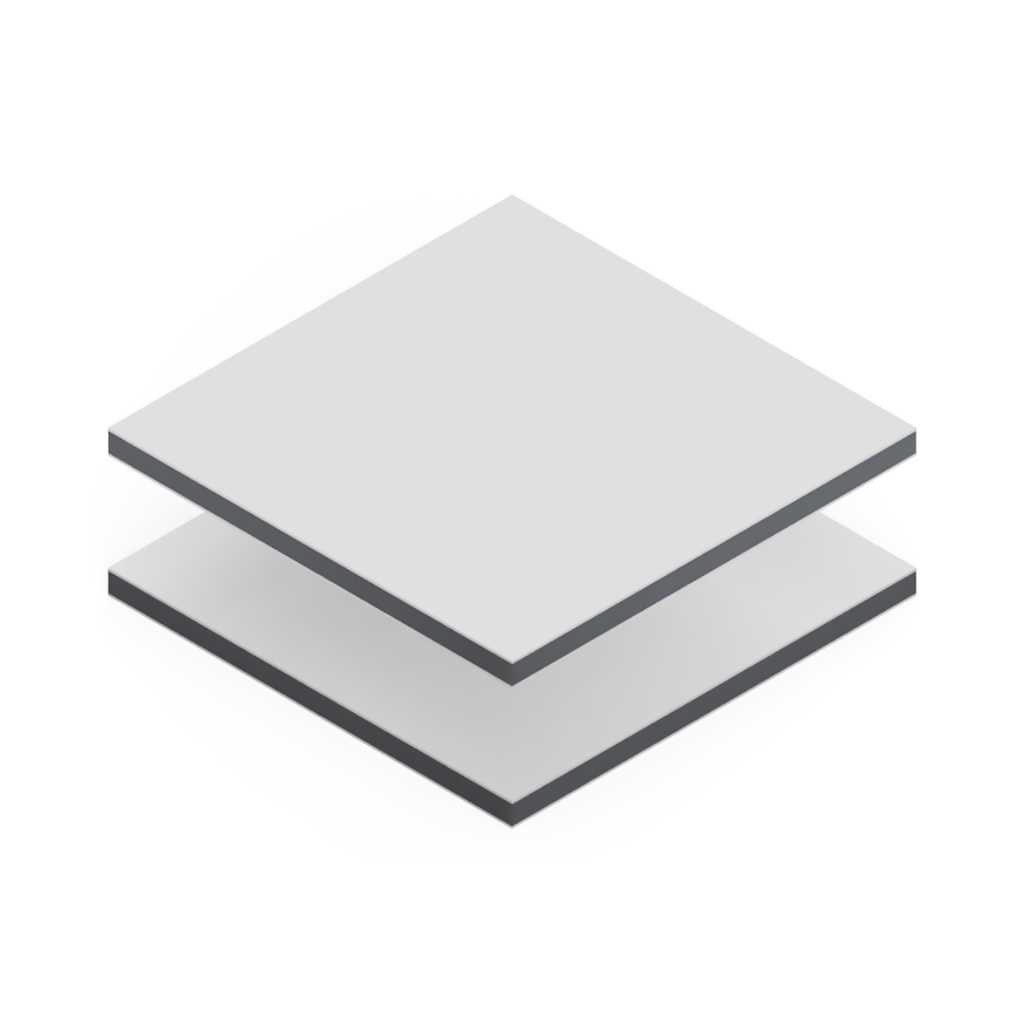 Lastra Dibond Bianco/Bianco 1520x5050x3