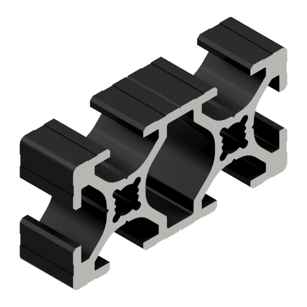 Aluminum Profile 20x40 C.6  Black 084111002N