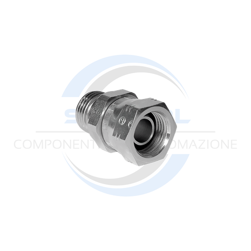 [00004951] Raccordo Adattatore Diritto MF Girevole 1/4" 01MG04